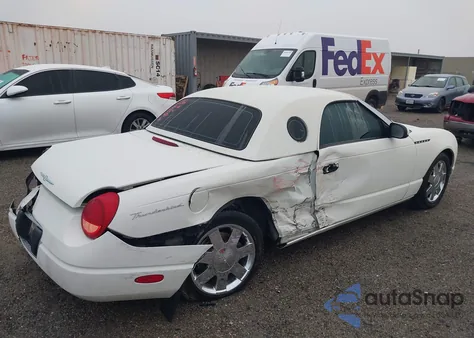 2002 Ford Thunderbird из США, поврежденный, VIN 1FAHP60A62Y113942
